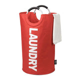 DOKEHOM DKA0001DB2 82L Large Laundry Basket (6 Colors) with Coin Bag, Collapsible Fabric Laundry Hamper, Foldable Clothes Bag, Folding Washing Bin (Dark Blue, L)