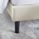 Classic Brands DeCoro Mornington Upholstered Platform Bed | Headboard and Metal Frame with Wood Slat Support | Grey, Queen