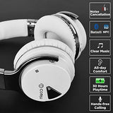 COWIN E7 Active Noise Cancelling Headphones Bluetooth Headphones with Microphone Deep Bass Wireless Headphones Over Ear, Comfortable Protein Earpads, 30 Hours Playtime for Travel/Work, Black