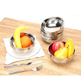 RushGo Stainless Steel Bowl Set Double-walled Insulated, 13oz Set of 5