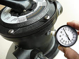 Aquatix Pro Pool Filter Pressure Gauge - Premium Spa/Pool/Aquarium Water Pressure Gauge, 2" Dial, 0-60 Psi, Bottom Mount 1/4", Compatible with Most Brands Such as Hayward, Pentair & Jandy