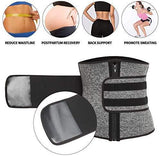 KIWI RATA Neoprene Sauna Waist Trainer Corset Sweat Belt for Women Weight Loss Compression Trimmer Workout Fitness