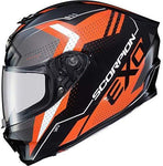 Scorpion EXO-R420 Adult Street Motorcycle Helmet - Seismic Matte Hi-Vis/Dark Grey/Medium