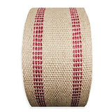 Red Upholstery Craft Jute Webbing, 11 lbs 3.5" x 10Yd and 20 Yd Rolls (20 yd)