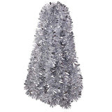 DECORA Silver Tinsel Garland Christmas Tree Decorations Wedding Birthday Party Supplies for 33 FEET Long
