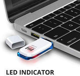 128GB USB 3.0 Flash Drive 2 Pack Thumb Drive 128 GB High Speed Jump Drive Memory Stick with LED Light and Lanyards for Storage and Backup by MOSDART