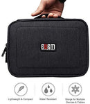 BUBM Electronic Organizer, Hard Shell Travel Gadget Case with Handle for Cables, USB Drives, Power Bank and More, Fit for iPad Mini