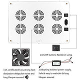 Monena LED Grow Light 3000W, Full Spectrum Dimmable Growing Lamp for Greenhouse Hydroponic Indoor Plants Vegs Seeds Flowers with Dual Dimmer On Off Switch