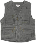 LUSI MADAM Mens Outdoor Vest Multi-Pockets Casual Vest for Work Fishing Photography Journalist