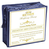 KETHER Luxury Hotel Collection Double Brushed Microfiber - 1800 Series - Twin Size Sheet Set with 15 Inch Deep Pocket (Solid White) - 3 Piece Set - Wrinkle Free, Stain Resistant Bed Sheet Set