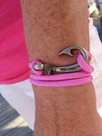 Chasing Fin Adjustable Bracelet 550 Military Paracord with Fish Hook Pendant