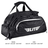 Elite Sports Boxing Gym Duffle Bag for MMA, BJJ, Jiu Jitsu Gear, Duffel Athletic Gym Backpack with Shoes Compartment