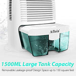 Afloia Electric Home Dehumidifier, Protable Mini Dehumidifier for Home 2200 Cubic Feet Ultra Quiet Air Dehumidifiers for Bathroom Home Bedroom Kitchen Basement Office Garage Caravan