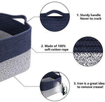 Goodpick Cube Storage Bins - Shelf Baskets for Storage Towel Book Cloth Storage Bins for Office Woven Basket for Shelves Baby Laundry Basket Toys Storage Basket Closet Storage Basket, 13''x9.8''x 9''
