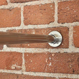 RoomDividersNow Premium Tension Curtain Rod, 120in-150in (Black)