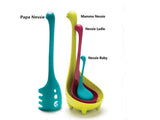 Spoon Set, Pasta Noodles Colander Spoon+ Colander Spoon+ Soup Ladle+Baby Tea Infuser, Family Kitchen Gadget