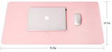 Writing Desk Pad,for Table, YSAGi Anti-Slip Thin Mousepad for Computers,Office Desk Accessories Laptop Waterproof Dual-Sided Desk Protect for Office Decor and Home (Pink, 23.6" x 13.7")