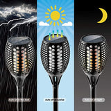 Solar Lights, Flicker Flames LED Torches Lights Outdoor Landscape Decoration Lighting Dusk to Dawn Auto On Off Decor Torch Light for Garden Patio Deck Yard Driveway, 4 Pack