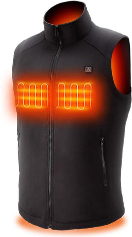 Sunbond Heated Vest with Battery Pack,Electric Warm Vest, Heating Vest for Skiing Skating Hiking Hunting Fishing and Motorcycle Riding,Best Gift for Your Father Husband and Families