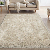 Ottomanson Flokati Collection Faux Sheepskin Shag Runner Rug, 2'X5', Navy