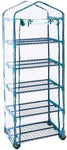 Worth 5 Tier Mini Greenhouse with Clear Polyethylene Cover, 27" Long x 19" Wide x 75" High Garden Green House