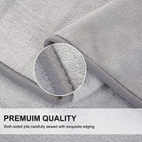 EMONIA Luxury Fleece Blanket,330GSM - King Size Blankets Super Soft Warm Fuzzy Lightweight Bed & Couch Blanket(Grey,90 x 108 inch)