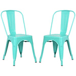 Poly and Bark Trattoria Side Chair in Black (Set of 4)