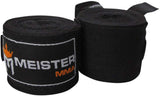 Meister Adult 180" Semi-Elastic Hand Wraps for MMA & Boxing (Pair)