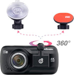 Dash Cam, UltraDash Real 4K UHD@30fps, GPS Magnetic Charging Mount, 16M HDR High-end Night Image Sensor, 8 Layers Glass F1.8 140 Degree Wide Angle Lens, G-Sensor, 2.7 Inch LCD, Super Capacitor