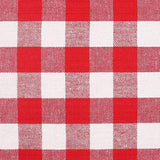Cloth Napkin In Gingham Plaid Check Fabric-18x18 Red White, Wedding Napkins,Cocktails Napkins,Fabric Napkins,Cotton Napkins Mitered Corners & Generous Hem, Machine Washable Dinner Napkins Set of 12