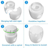 Door Knob Safety Cover, Child Proof Door Knob Covers, Baby Safety Doorknob Handle Cover Lockable Design. (4Pack)