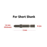 TAROSE 6 Pcs Plug-n-Play Percussion Massage Tips &Bits for Jigsaw Massage Tool Adapter - Deep Tissue Adaptor, Personal Massage Tool with 4pcs Shaft