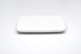 Red Vanilla Every Time Rectangular Dinner Plate, Set Of 6, 10.5" x 8.5", White