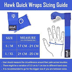 Hawk Padded Inner Gloves Training Gel Elastic Hand Wraps for Boxing Gloves Quick Wraps Men & Women Kickboxing Muay Thai MMA Bandages Fist Knuckle Wrist Wrap Protector Handwraps (Pair)