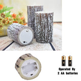 Lmeison Flameless Candles Battery Real Wax Bark Candles Decorative Led Pillar Flickering Candles with Dancing LED Flame & 10-Key Remote Control 2/4/6/8 Hours Timers (Birch Effect)