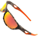 MOTELAN Polarized Outdoor Sports Sunglasses Tr90 Camo Frame for Men Women Driving Fishing Hunting Reduce Glare