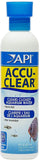 API ACCU-CLEAR Water clarifier, Clears cloudy aquarium water within several hours, Use weekly and when cloudy water is observed in freshwater aquariums only