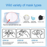 50Pcs Disposable Face Ma-sks Filter Pad 3-Layers Breathable Filter Protective Filter Mouth Ma-sk Replacement Pad for Adult Kid by ISAMANNER