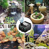 Homasy 80 GPH (300L/H, 4W) Submersible Water Pump, Ultra Quiet For Pond, Aquarium, Fish Tank Fountain, Powerful Water Pump with 5.9ft (1.8m) Power Cord