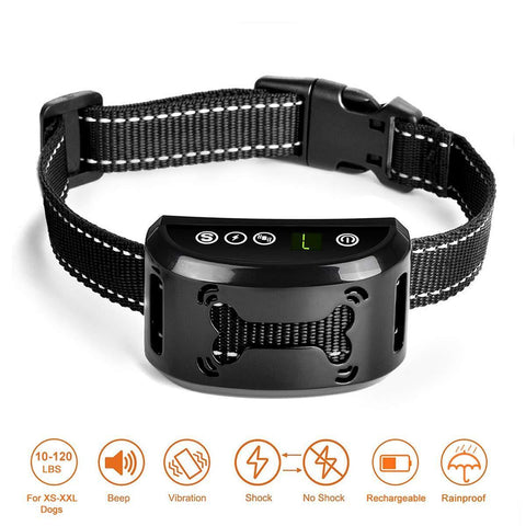 Tebaba Dog Bark Collar - Dog Anti Bark Collar - Stop Barking with Beep/Vibration/Harmless Shock, Rechargeable and Waterproof Humane No Bark Control for Small Medium and Large Dog