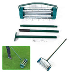 BSTOOL Rolling Garden Lawn Aerator Roller,Yard Rotary Push Tine Spike Soil Aeration Home Grass Steel Handle Heavy Duty