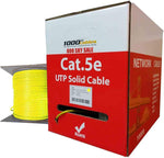 CAT5e Plenum (1000 Feet) Bulk 350MHz Networking Ethernet CMP Cable (Black)