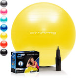 DYNAPRO Exercise Ball - 2,000 lbs Stability Ball - Professional Grade – Anti Burst Exercise Equipment for Home, Balance, Gym, Core Strength, Yoga, Fitness, Desk Chairs