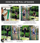 Pull Up Assist Bands Set by Functional Fitness. Heavy Duty Resistance and Assistance Training Band