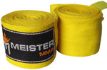 Meister Adult 180" Semi-Elastic Hand Wraps for MMA & Boxing (Pair)