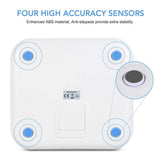 Bluetooth Body Fat Scale, FRK Smart Wireless Digital Bathroom Weight Scale Apple Health and Google Fit, Body Composition Analyzer for Body Weight, BMI, Body Fat, Muscle Mass, Water, White (LL02)