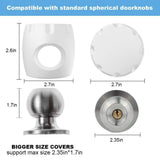 Door Knob Safety Cover, Child Proof Door Knob Covers, Baby Safety Doorknob Handle Cover Lockable Design. (4Pack)
