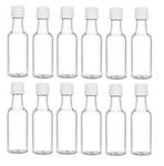 Nakpunar 12 pcs 50 ml Plastic Liquor Bottles with Gold Cap