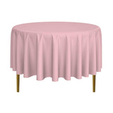 Lann's Linens - 120" Round Premium Tablecloth for Wedding/Banquet/Restaurant - Polyester Fabric Table Cloth - White