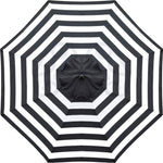 Sunnyglade 9ft Patio Umbrella Replacement Canopy Market Umbrella Top Outdoor Umbrella Canopy with 8 Ribs (Black and White)